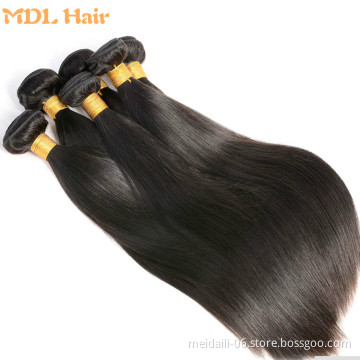 high quality 8a grade cuticle aligned hair mink straight virgin hair weaving from indian
